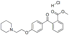 methyl 2-[4-[2-piperidinoethoxy]benzoyl]benzoate hydrochloride