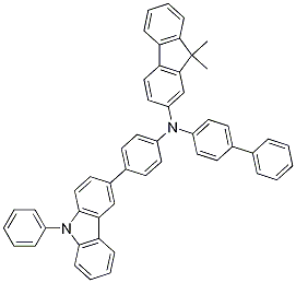 9H-Fluoren-2-aMine, N-[1,1&#039;-biphenyl]-4-yl-9,9-diMethyl-N-[4-(9-phenyl-9H-carbazol-3-yl)phenyl]-