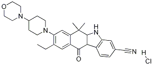 9-ethyl-6,6-diMethyl-8-(4-Morpholinopiperidin-1-yl)-11-oxo-5a,6,11,11a-tetrahydro-5H-benzo[b]carbazole-3-carbonitrile hydrochloride